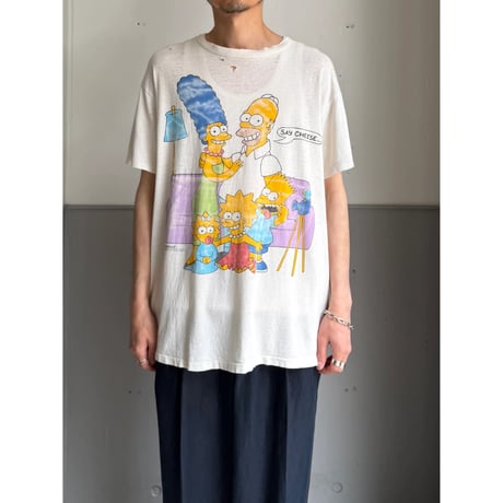 1980's-1990's "THE SIMPSONS" Damaged Printed Tee