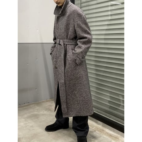 1980's ENGLAND MADE Pure New Wool Balmacaan Coat