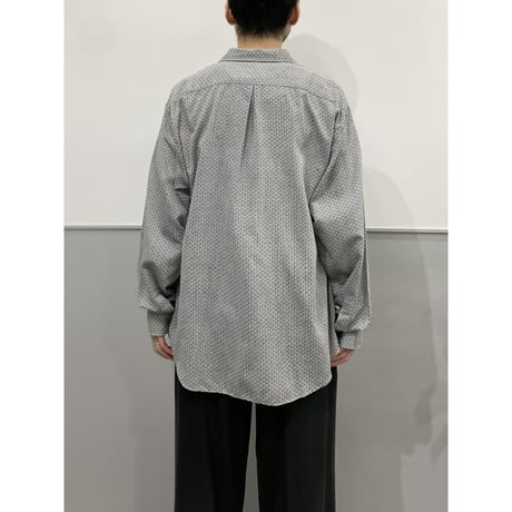 1980's-Early 1990's "SOSTANZA" Jacquard Fabric Long Sleeve Shirt