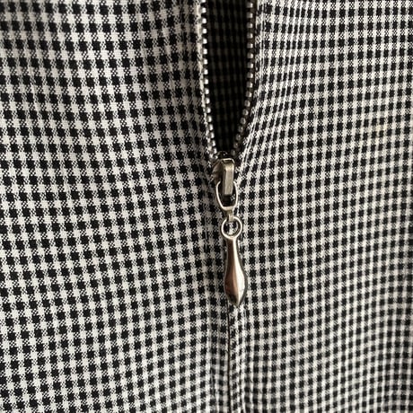 1990's Acetate/Rayon plaid patterned cropped jacket