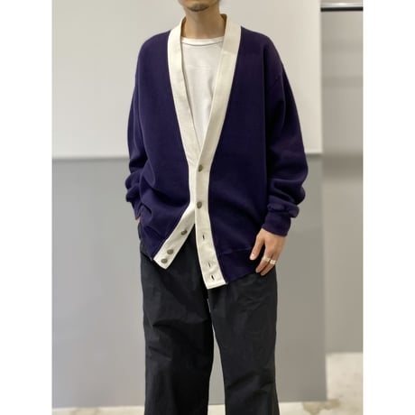 1990's "RUSSELL ATHLETIC" HIGH COTTON sweat cardigan