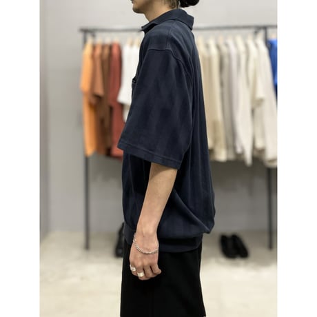 1990's-2000's Switching fabric pullover shirt