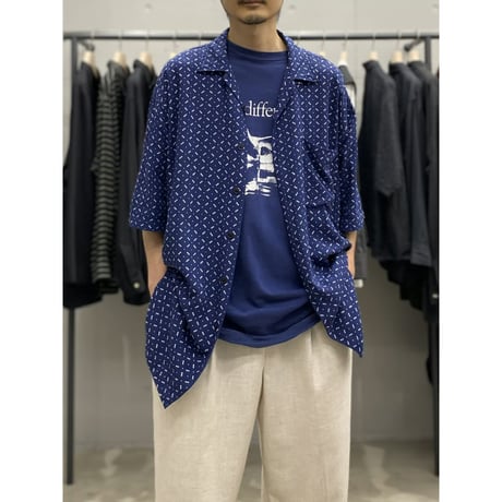 1990's-2000's "Polo by Ralph Lauren" Open collar rayon shirt