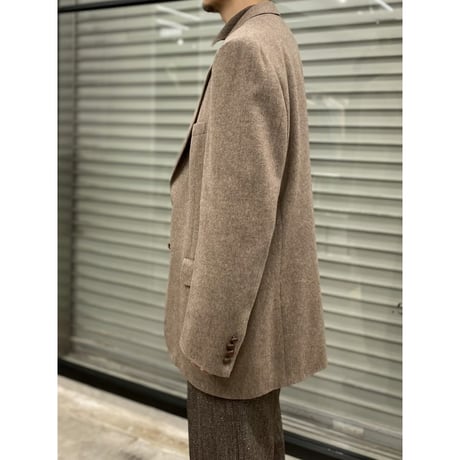 1980's "LANVIN" CAMEL HAIR Tailored Jacket