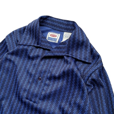 2000's Poly jacquard pullover shirt