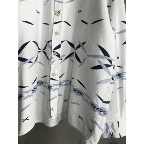 1990's "Reebok" All over printed L/S shirt