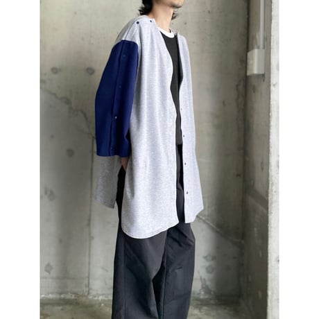Detachable design 2tone color shirt