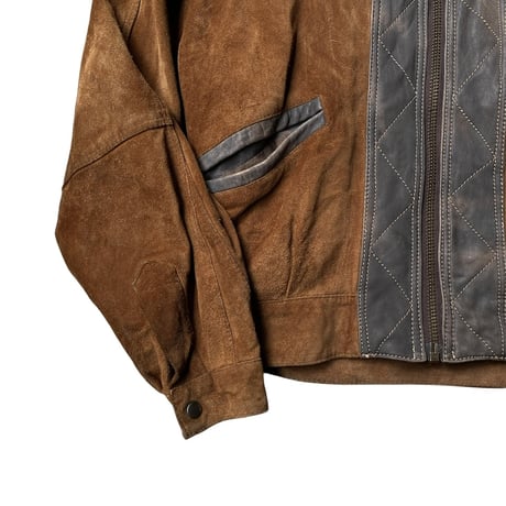 1980's Switching design leather jacket