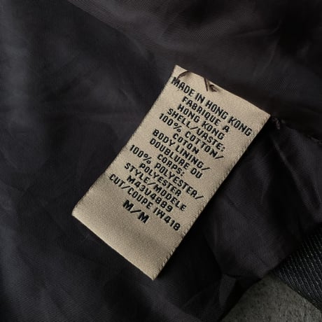 2000's "GUESS" Arm zipper design coated riders jacket
