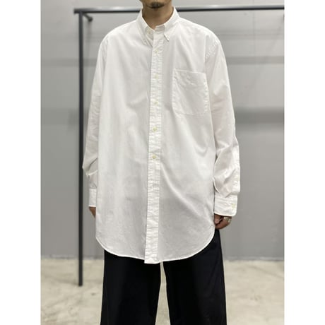 1990's-2000's "Ralph Lauren" White embroidery design button-down shirt