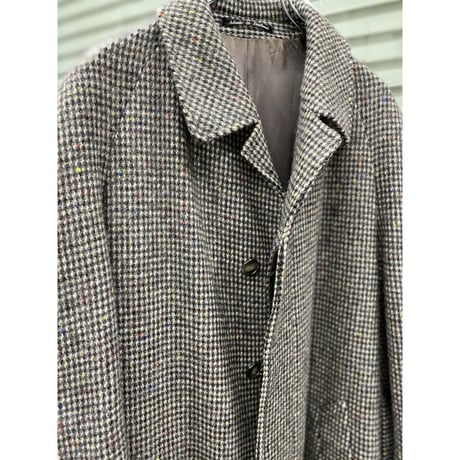 1980's ENGLAND MADE Pure New Wool Balmacaan Coat