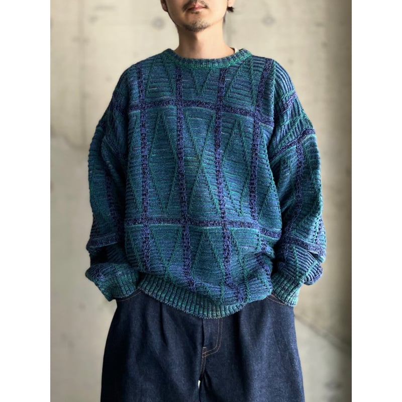 90s JHANE BARNES コットンラミー ニット セーター USA古着 90s JHANE BARNES コットンラミー ニット セーター USA古着
