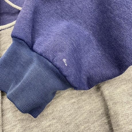 1990's Two tone color drawstring design sweat shirt