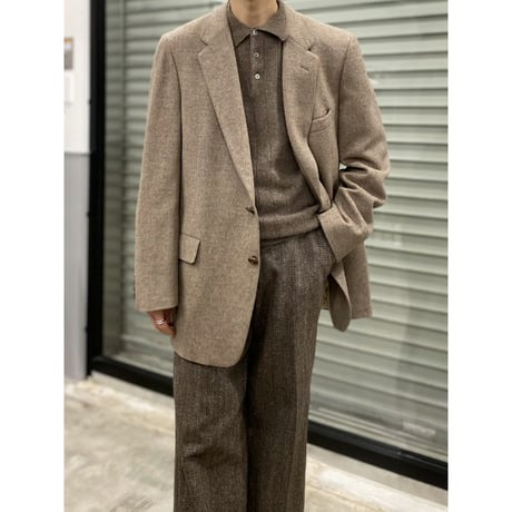 1980's "LANVIN" CAMEL HAIR Tailored Jacket