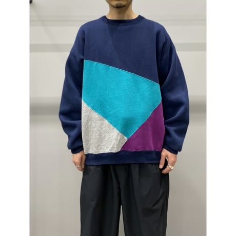 1990's "TOWNCRAFT" Switching color design sweat shirt