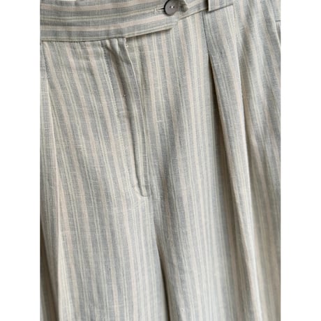 1980's-1990's "Liz claiborne" Linen / Rayon fabric 2tuck slacks pants