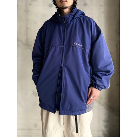 2000's "Microsoft" Embroidery logo design 2tone color jacket