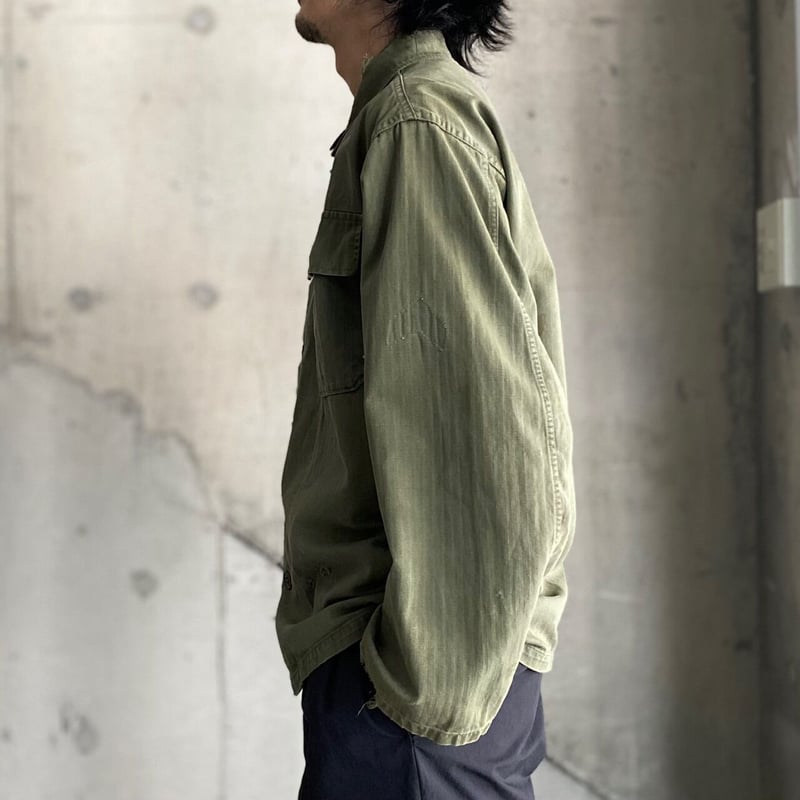 1940's-1950's U.S.ARMY M-47 HBT utility shirt | 1940's-1950's U.S.ARMY M-47 HBT utility shirt |