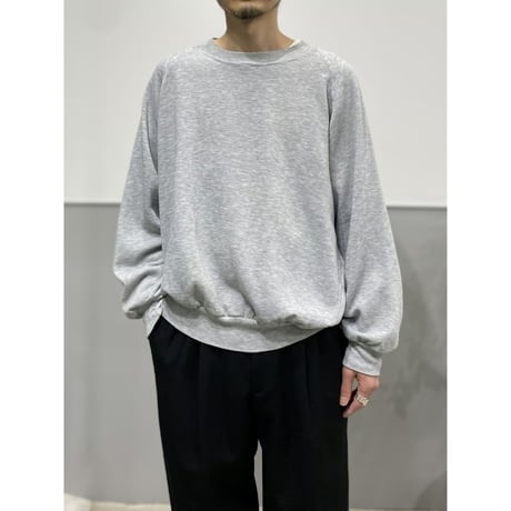 1990's Wide & Short silhouette raglan sleeve sweat shirt