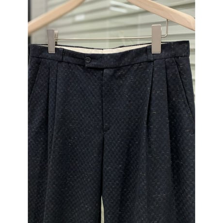 1980's-1990's Jacquard fabric 2tuck slacks pants
