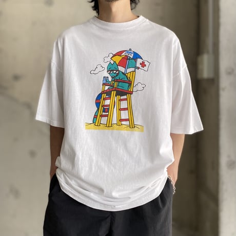 1990's "GTE VISA"  × "ANIMAL HOUSE" printed Tee