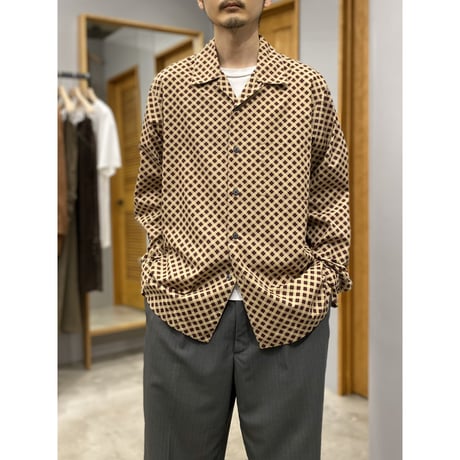 2000's Open collar cotton shirt