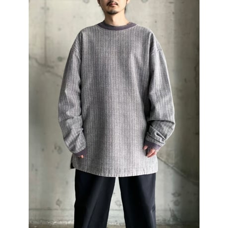 1990's Herringbone pattern printed cotton cut & sew