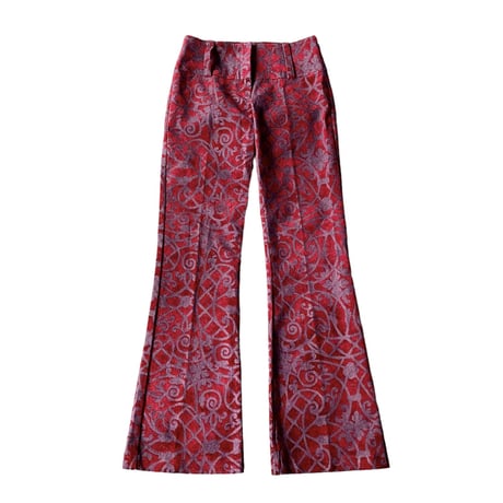2000's FRANCE MADE stretched flare pants