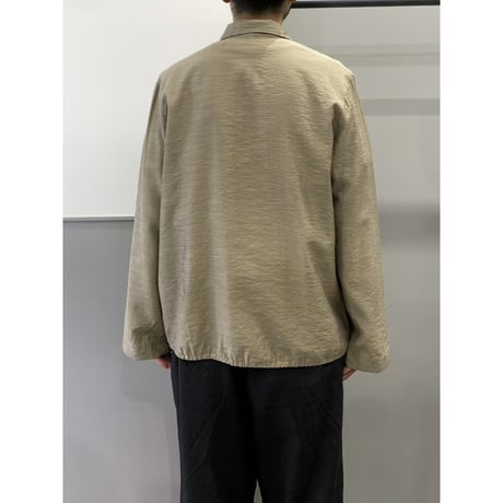2000's Drawstrings design zip up shirt