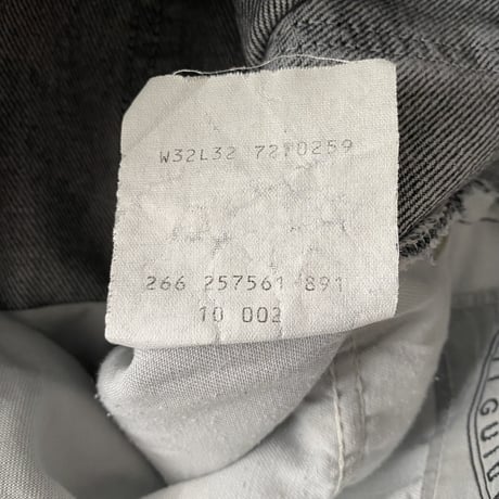 1990's "Levi's" BELGIUM made black denim pants