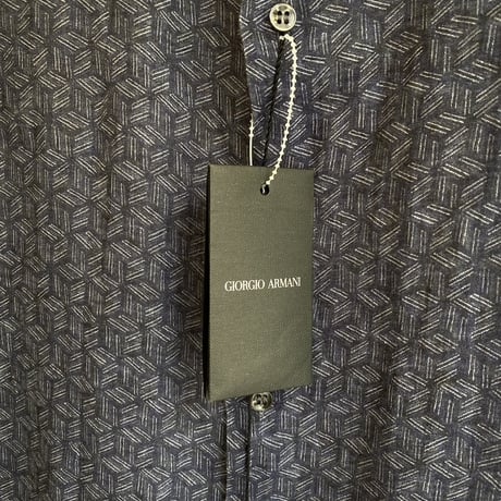 (NEW) "GIORGIO ARMANI" Long sleeve linen shirt