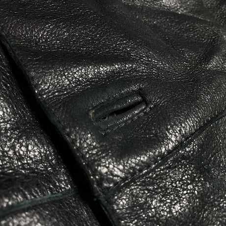 2000's "JIL SANDER" Double breasted leather coat