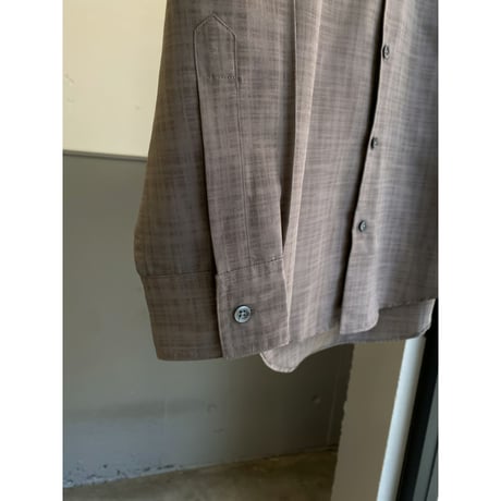 1990's "Calvin Klein" Plaid patterned open collar shirt