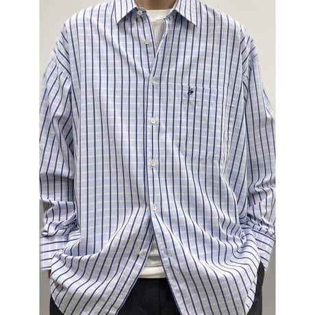 1990's "KENZO HOMME" Cotton plaid pattern shirt