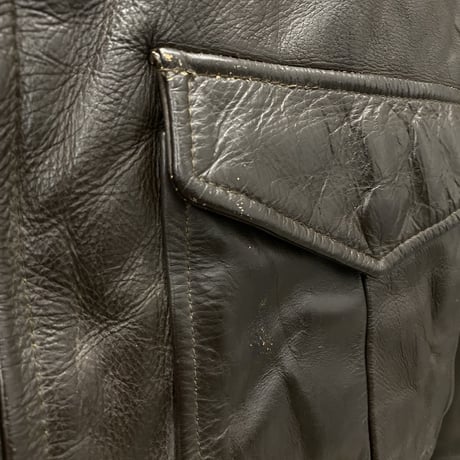 2000's "GUESS JEANS" Western design leather jacket