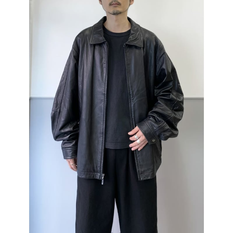 ジャケット・アウター LEATHER SHORT DRIZZLER JACKET Leather short drizller jacket