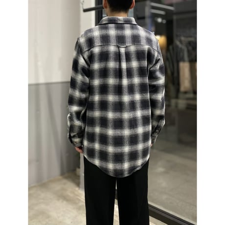 2000's〜 "FIELD & STREAM" Ombre patterned cotton flannel shirt