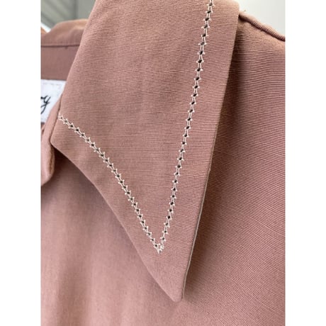 1990's-2000's Viscose blend open collar shirt