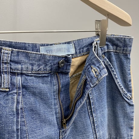 2000's〜 Two tone color denim pants