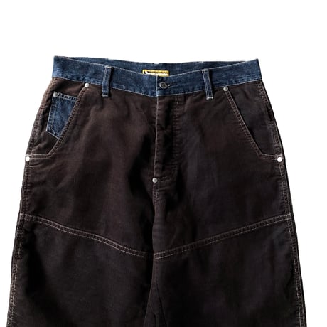 2000's Switching design corduroy pants