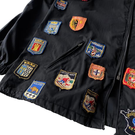 1950's-1960's "MONCLER" Black cotton ski jacket