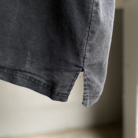 2000's〜 Open collar linen short sleeve shirt