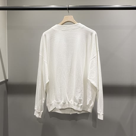 1980's-1990's Wide silhouette white color cardigan