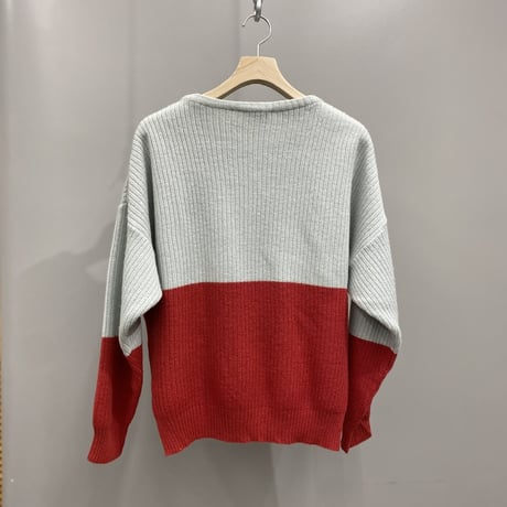 1980's ITALY made knit sweater with nylon pocket