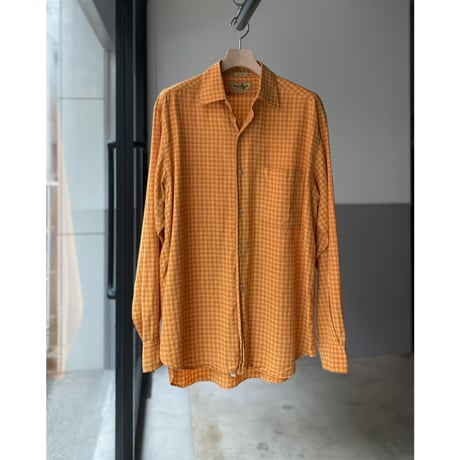 1990's "Paul Stuart" plaid patterned cotton shirt