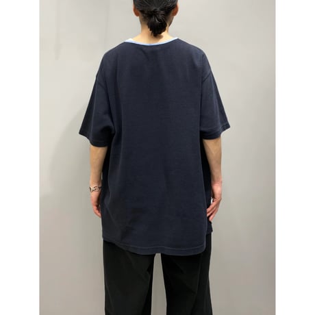 1990’s “LANDS’END” Henley neck S/S tee