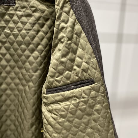 1990's-2000's Stand-collar zip up wool jacket