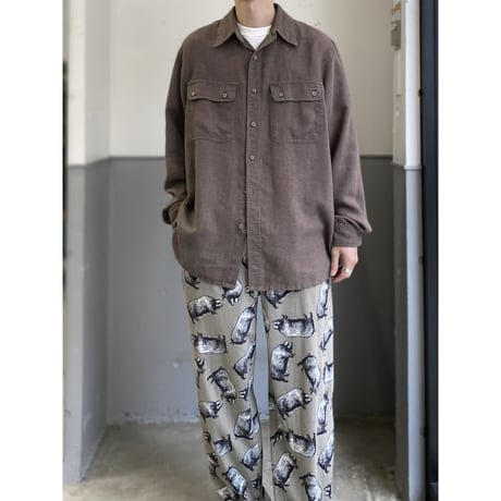 1990's "Tilley Endurables" Hemp blend long sleeve shirt