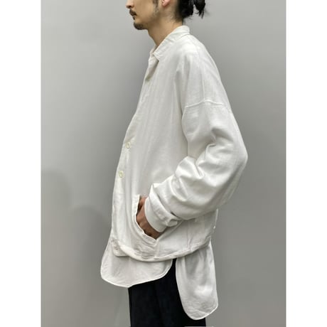 1980's-1990's Wide silhouette white color cardigan