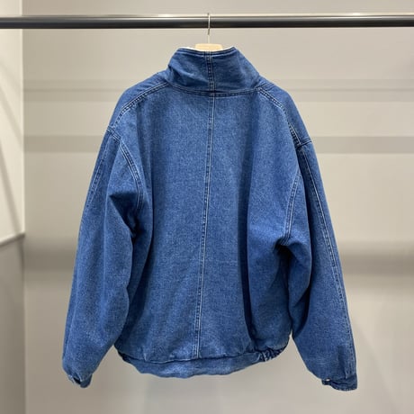 1980's Wide silhouette full zip denim jacket